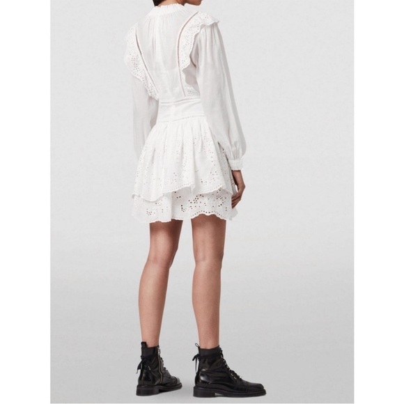 All Saints white size 4 Aislyn Ditsy Dress - Picture 2 of 9